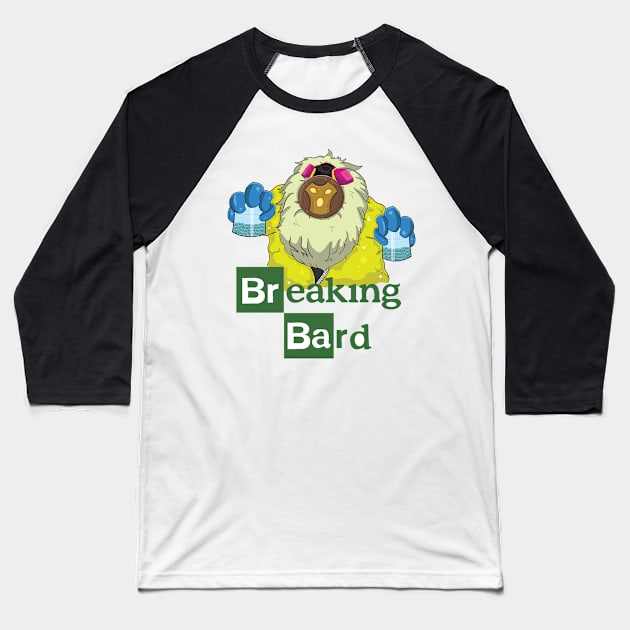 Breaking Bard Baseball T-Shirt by DeePeeArts